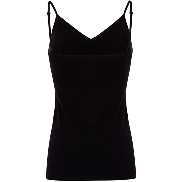 Seamless strap top- black