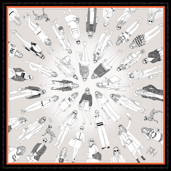 LONDON FASHION - Silk Square