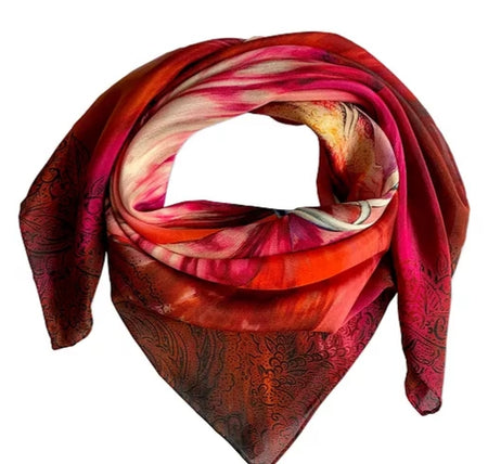 Medinila Antique Gold Oversized Scarf