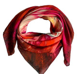 Bauhinia Small Luxury Silk Scarf