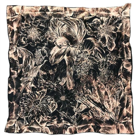 Medinila Antique Gold Oversized Scarf