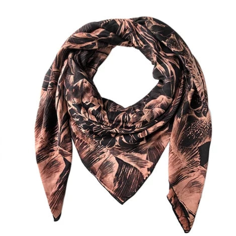 Medinila Antique Gold Oversized Scarf