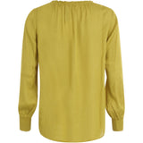 Blouse with smock - dusty lemon