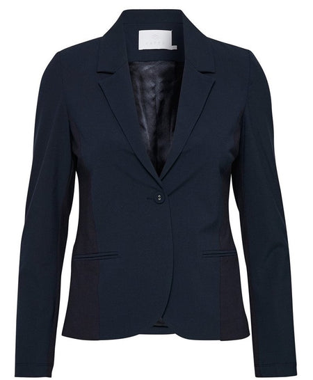 Suit jacket w. thick topstitching