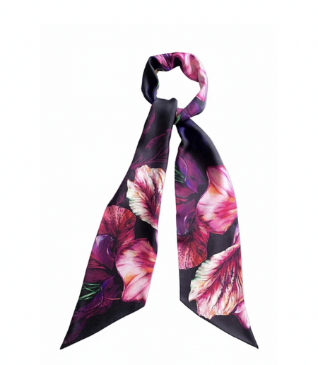 Bauhinia Small Luxury Silk Scarf