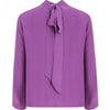 Lilac Blouse with tie-neck