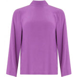 Lilac Blouse with tie-neck