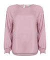 Blouse with Raglan and smock cuffs